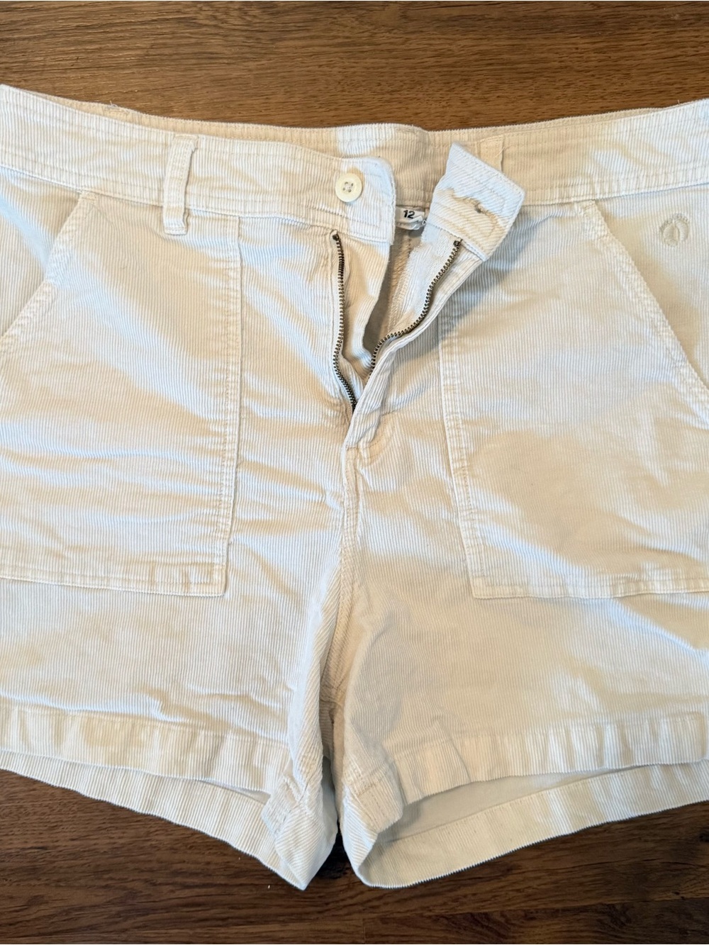 Hang Ten Cream Corduroy Bermuda Shorts